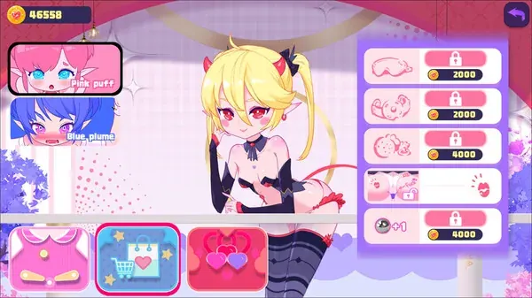 Elf Girl Pinball 弹珠发射与挡板控制玩法截图